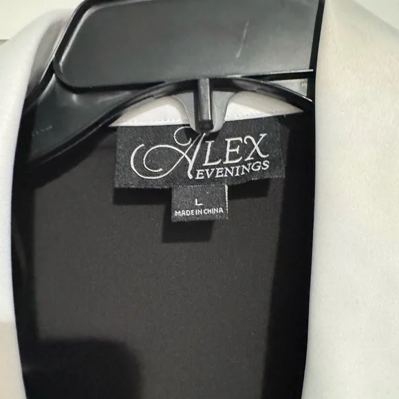 NWOT Alex Evenings Black and White Blazer Size Large **Never Worn** - Picture 5 of 12